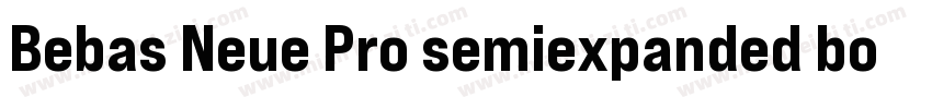 Bebas Neue Pro semiexpanded bold字体转换